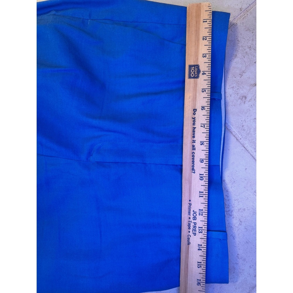 Ann Taylor Cobalt Blue Wide Leg Linen Blend Trousers Pants 590653 Womens 8 - Picture 4 of 10